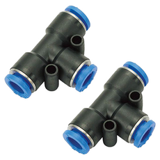 KPC 에어 원터치 휘팅 부속 피팅 PUT 삼방티 PUT8, 2개