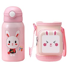 316不鏽鋼兒童保溫瓶 Z0106, 1個, 兔子, 560ml
