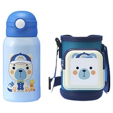 316不鏽鋼兒童保溫瓶 Z0106, 1個, 小熊, 560ml