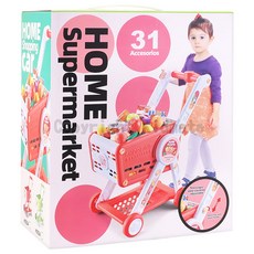 kidmate 孩子王 超市購物車組, 1套, 粉色