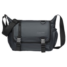 The Rare 男士日系簡約機能郵差包 戶外休閒單肩包, 灰色