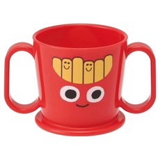 Skater 漢堡系列 BURGER CONX 塑膠雙把學習杯 日本製, 薯條, 1個