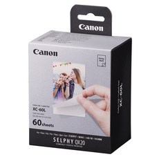 Canon 佳能 相片印表機 Selphy QX 系列專用相紙 XC-60L 60張, 54 x 85 mm, 1包