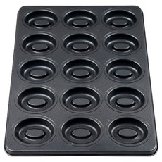 橢圓虎斑費南雪 15格 橢圓形 瑪德蓮 布朗尼 蛋糕烤盤, 1個