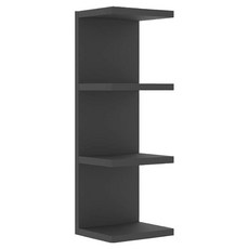 순잠 모던 벽걸이형 다층 인테리어 장식 선반, 블랙, 3단