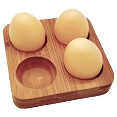 Market Pio 廚房簡約木質雞蛋託盤 4號, 1個, 單一顏色