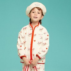 Bebedepino Underwear 愛心小豬超細纖維毛絨拉鍊外套 BU44JP306