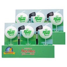 your Candle 趣味派對蠟燭 Nice Shot 高爾夫球蠟燭, 混合顏色, 2個