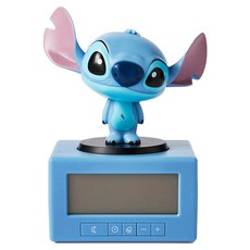 Disney 迪士尼 史迪奇造型 Figure 3合1 鬧鐘小夜燈, 史迪奇 藍色