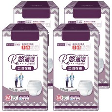 RelaCare 悠適活 貼身輕薄自在成人紙尿褲 日本製造, 4包, M, 20片