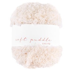 청송뜨개실 소프트푸들 뜨개실, 1개, 03 크림아이보리