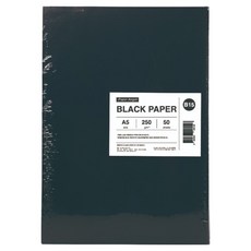 PaperAngel 두꺼운 종이 A5 블랙 250g, 50개