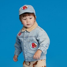 BEBE DE PINO 嬰幼兒用 Puppy Jane 嬰兒絨毛牛仔夾克 BP24JL104