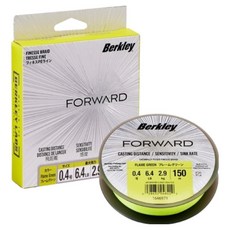Berkley 貝克力 Forward Light Game 編織線 0.4號, 螢光綠, 1個