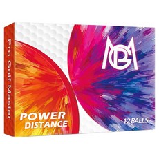 PGM Golf 高爾夫彩色雙層球 PG116, 1套, 多色, 12個裝