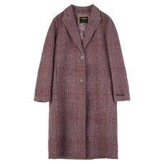 COMPAGNA 女款直筒格紋毛呢長版大衣 CADW0-WCH330
