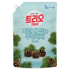 트리오 비린내 잡는 주방세제 솔잎향, 1.2L, 1개