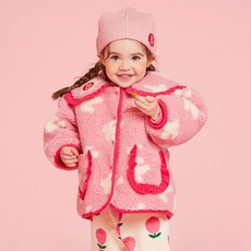 BEBE DE PINO 兒童款 All Over Pigeon 羊羔絨外套 BP34JL201