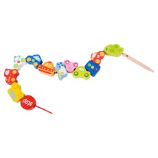 Classic WORLD 客來喜 幼兒木製串珠 交通款 3635, 1個