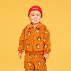 BEBE DE PINO 兒童 Brooks 滿版印花刷毛拉鍊外套 BP44JD317