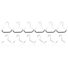 Livrika 萬用多功能縫隙收納圍巾領帶帽子掛勾 2款 x 6入組, 黑色, 白色, 1套