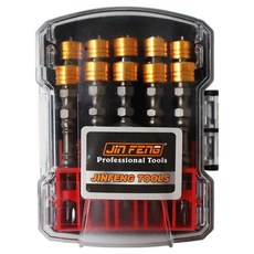 Jin FEnG 盒裝磁吸批頭 螺絲起子頭 10入組, 1套