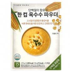 TigerMama 一杯含蛋白質玉米粉 15入, 270g, 1個