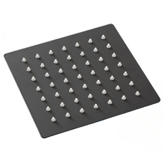 Plus Mall 便利高效向日葵方形蓮蓬頭 15cm sus304, 黑色, 1個