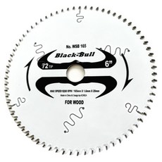 블랙불 목공용 원형톱날 255mm, 1개