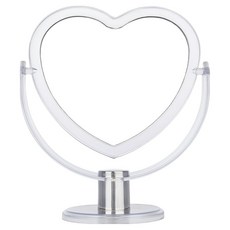 오템 하트 양면 탁상거울, 투명