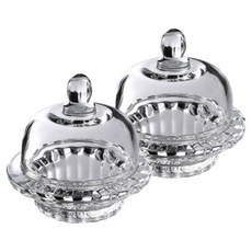 Daparang 高級餐廳甜點湯碗 附蓋燕窩碗 2件組 HJ0352 110ml, 透明, 1套