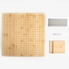 KnitWit 編織定型板 32.8 x 32.8 x 1.5cm, 1個, 木色