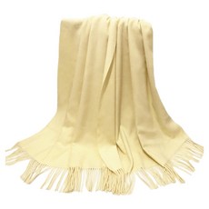 TLYS-J 秋冬流蘇羊毛保暖圍巾/高級感純色圍巾/披肩/情侶圍巾/防風防寒保暖脖圍