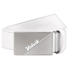 Volvik VBEP 優質金屬大扣環皮革皮帶, 白色, 1個