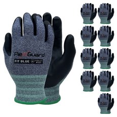 NiTex Flex Guard 塗層手套 雙手穿戴套組 M, BLUE, 10套