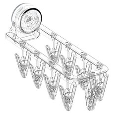 Pinit&Pickit 窗戶吸盤曬衣夾, 單一顏色, 1個