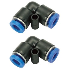 KPC 에어 원터치 휘팅 부속 피팅 PUL 양엘보 PUL12, 2개