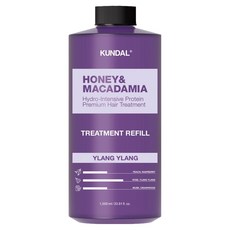 KUNDAL 昆黛爾 蜂蜜澳洲堅果護髮素 依蘭香, 1L, 1個