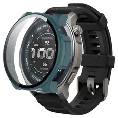 SPACE SHIELD PC強化玻璃 Amazfit Balance 2 多合一保護殼, 深綠色, 1個