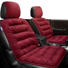 CRONICLE 車用冬季鋪棉座椅套坐墊 前座豪華版 全車系通用, 紅色, 1個