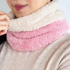 루매스 투톤 넥워머, 핑크 + 베이지, 2개