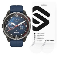 SPACE SHIELD Armor Flex TPU 自我修復 Garmin Quatix 8 51mm 全覆蓋聚氨酯螢幕保護貼 3片組, 透明, 1套