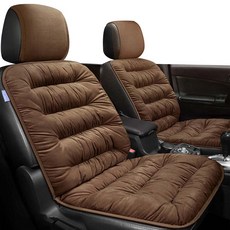 CRONICLE 車用冬季鋪棉座椅套坐墊 前座豪華版 全車系通用, 棕色, 1個