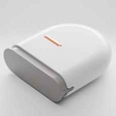 Steadial 半圓形假牙矯正器維持器收納盒, 白色, 1個