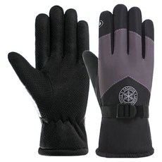 HOHO 戶外登山騎行用防寒滑雪手套, 灰色, 1個