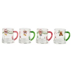 Modern House Holly Bear 聖誕節燒酒杯 50ml x 4入組, 混合色, 1套