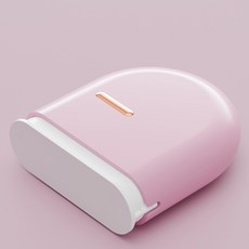 Steadial 半圓形假牙矯正器維持器收納盒, 粉紅色, 1個