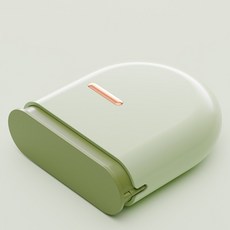 Steadial 半圓形假牙矯正器維持器收納盒, 綠色, 1個