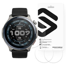 SPACE SHIELD Amazfit Balance 2 Armor Flex 9H 全覆蓋鋼化玻璃膜 3片組, 1套, 透明