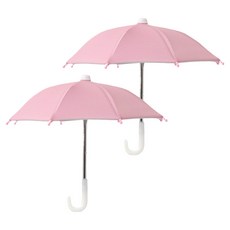 노이원 야외촬영 휴대폰 전용 촬영우산 핑크 27cm, 2개